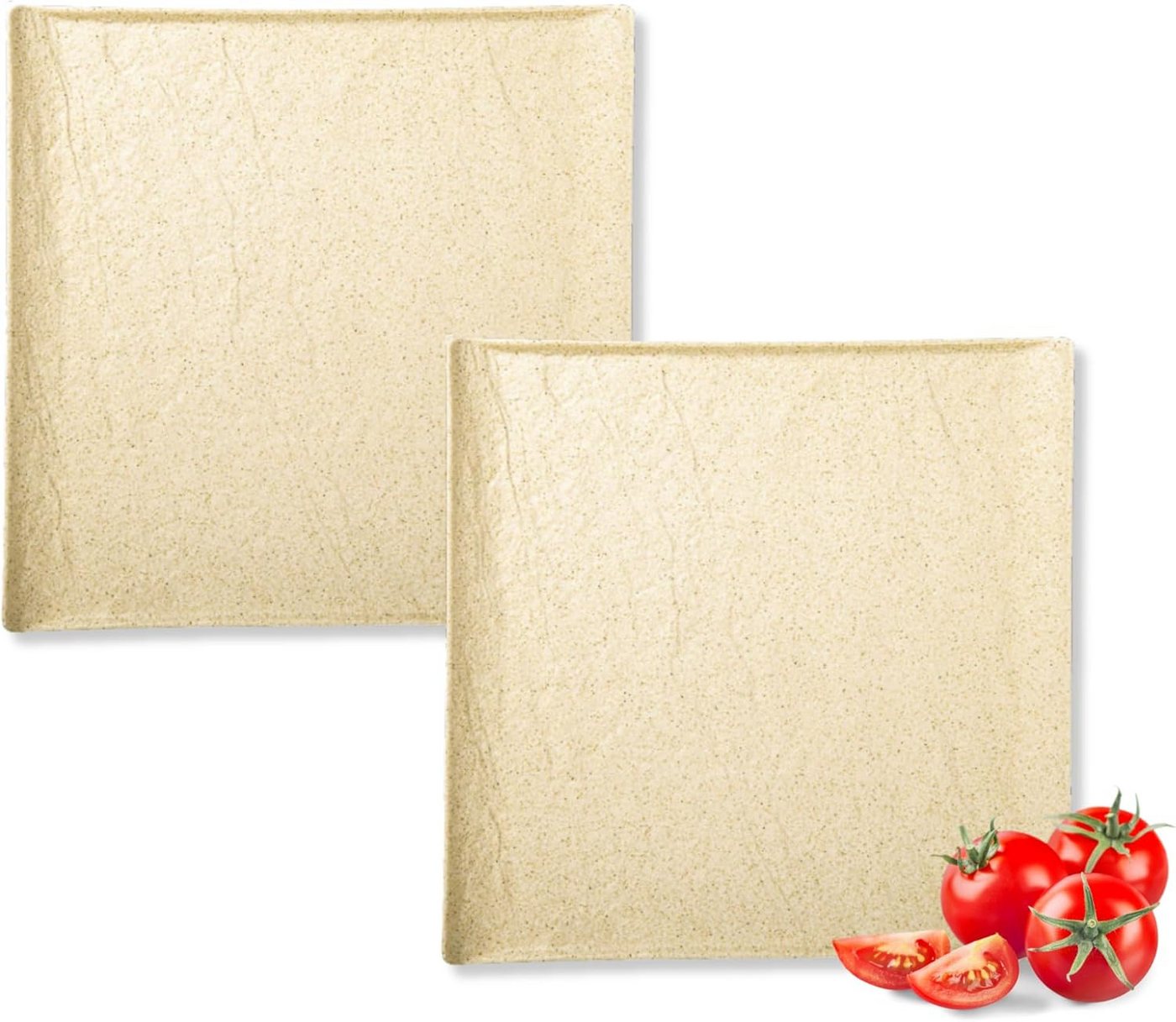 Wilmax England - Deutschland Geschirr-Set Wilmax Sandstone Quadratische Teller 21.5 cm (2er Set) von Wilmax England - Deutschland