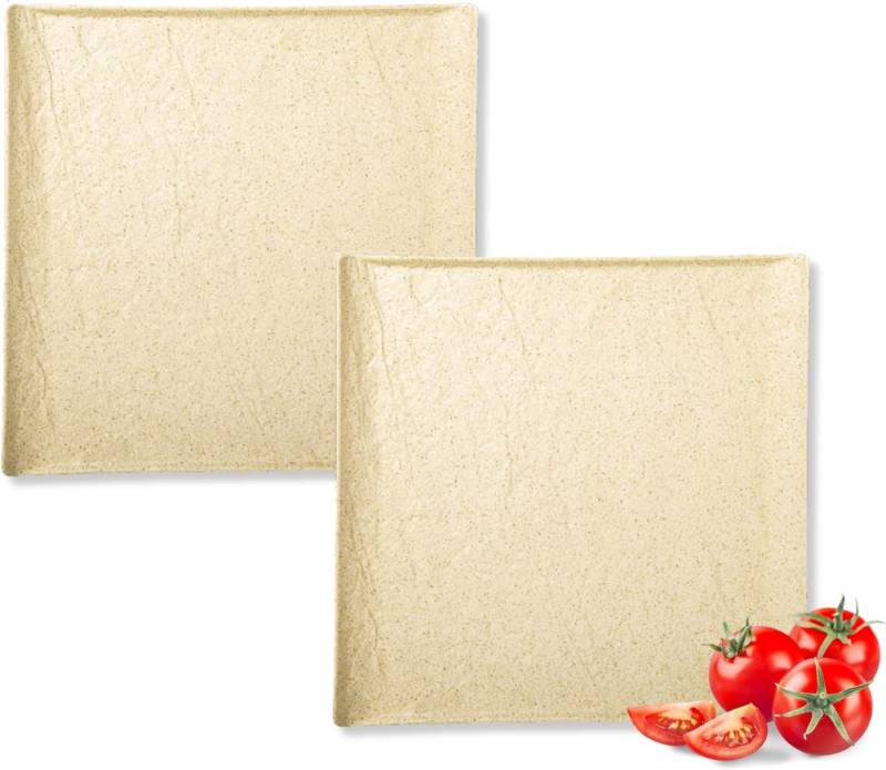 Wilmax England - Deutschland Geschirr-Set Wilmax Sandstone Quadratische Teller 21.5 cm (2er Set) von Wilmax England - Deutschland