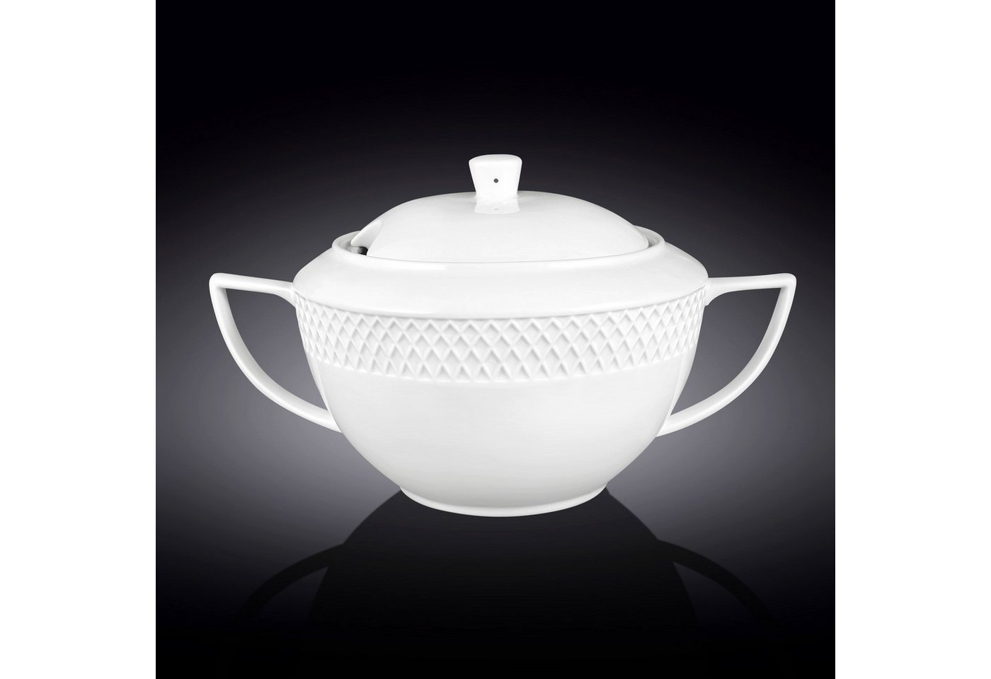 Wilmax England - Deutschland Geschirr-Set Wilmax Suppenterrine mit Deckel 2800 ml aus Porzellan, oval, weiß Wilmax England - Deutschland Geschirr-Set Wilmax Suppenterrine mit Deckel 2800 ml aus Porzellan, oval, weiß von Wilmax England - Deutschland