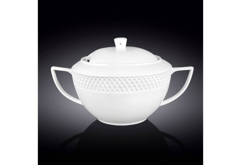Wilmax England - Deutschland Geschirr-Set Wilmax Suppenterrine mit Deckel 2800 ml aus Porzellan, oval, weiß von Wilmax England - Deutschland