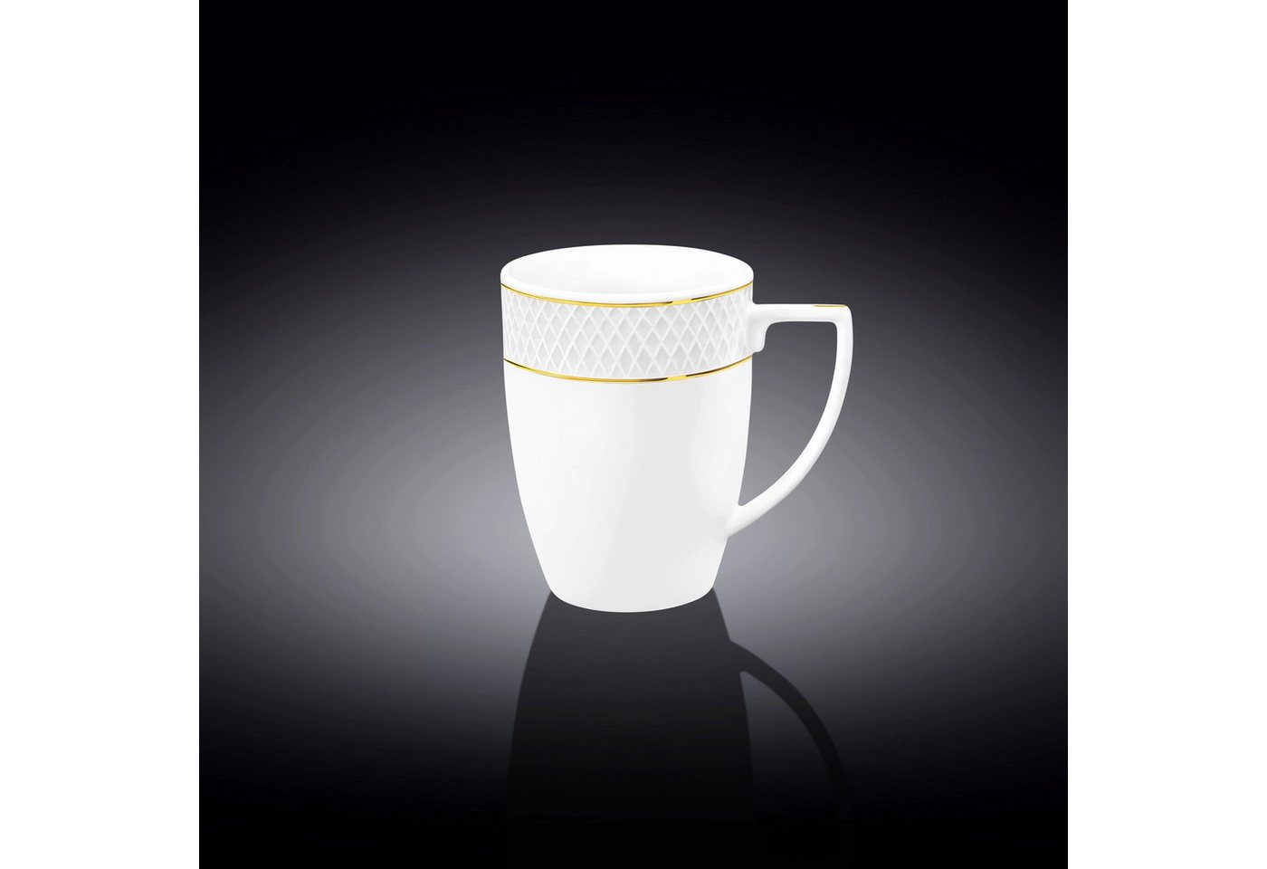 Wilmax England - Deutschland Geschirr-Set Wilmax Tasse mit Goldlinien, 450 ml, Einzelstück Wilmax England - Deutschland Geschirr-Set Wilmax Tasse mit Goldlinien, 450 ml, Einzelstück von Wilmax England - Deutschland