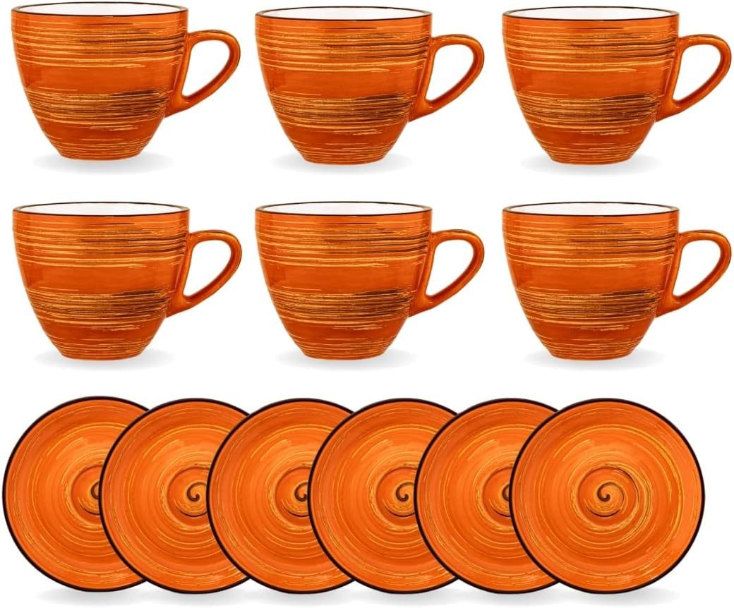 Wilmax England - Deutschland Geschirr-Set Wilmax Tassen & Untertassen 6-teilig Set 300 ml Porzellan Wilmax England - Deutschland Geschirr-Set Wilmax Tassen & Untertassen 6-teilig Set 300 ml Porzellan von Wilmax England - Deutschland