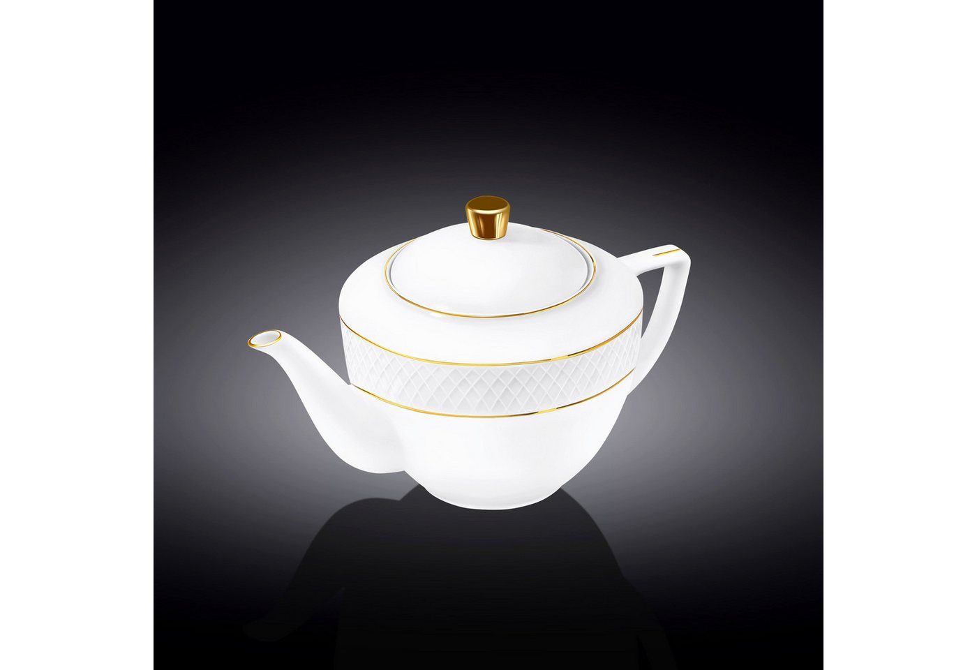 Wilmax England - Deutschland Geschirr-Set Wilmax Teekanne mit Goldlinien 900 ml Elegante Porzellankanne Wilmax England - Deutschland Geschirr-Set Wilmax Teekanne mit Goldlinien 900 ml Elegante Porzellankanne von Wilmax England - Deutschland