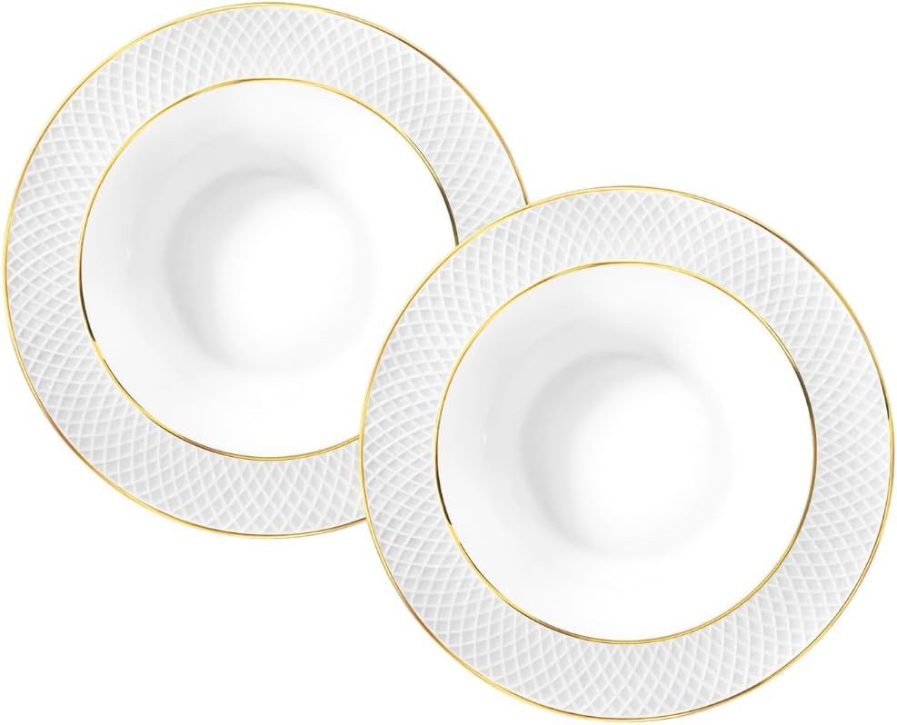 Wilmax England - Deutschland Geschirr-Set Wilmax Tiefer Runder Teller mit Goldlinien, 22,5 cm, 2er Set Wilmax England - Deutschland Geschirr-Set Wilmax Tiefer Runder Teller mit Goldlinien, 22,5 cm, 2er Set von Wilmax England - Deutschland