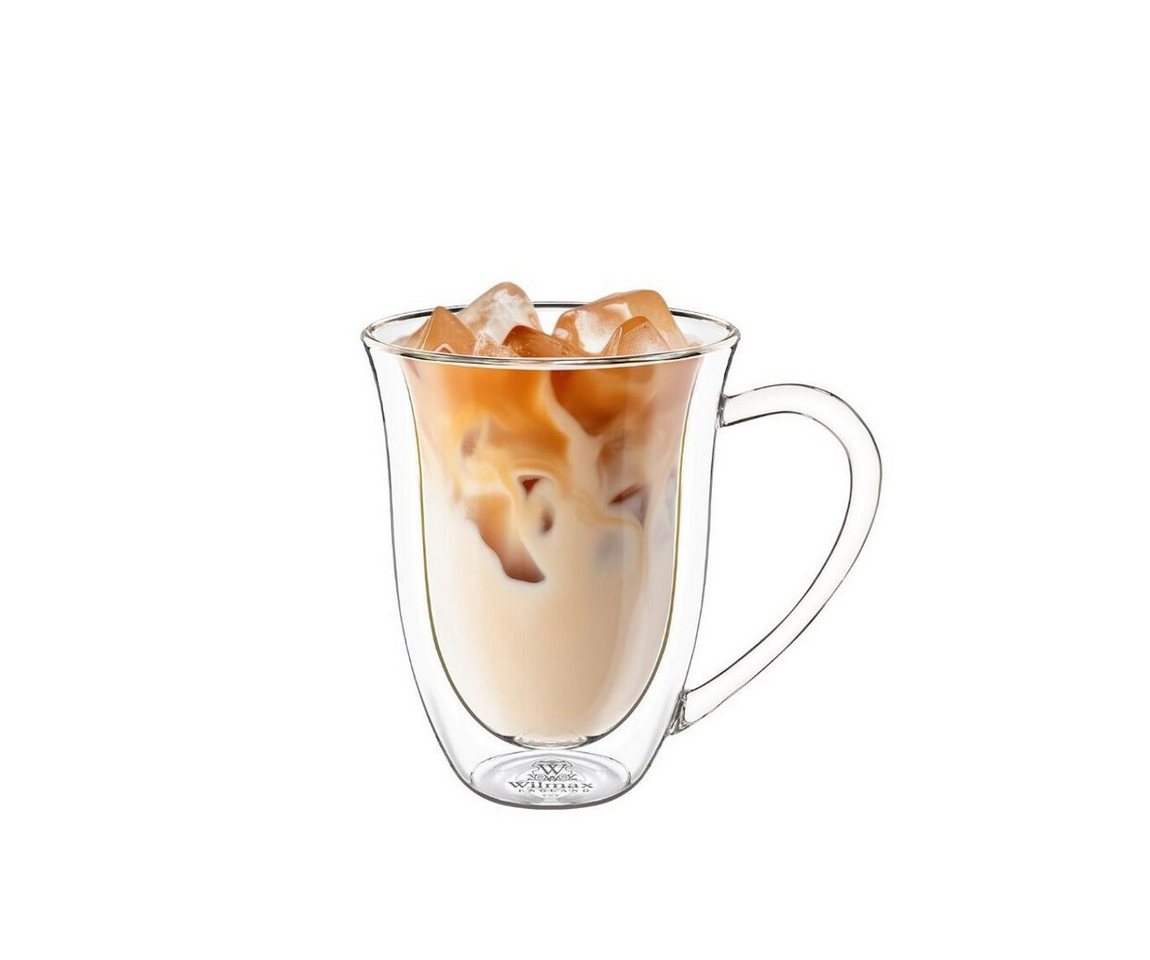 Wilmax England Thermoglas, Eleganter doppelwandiger Becher aus Thermoglas 250 ml – Hitzebeständig von Wilmax England