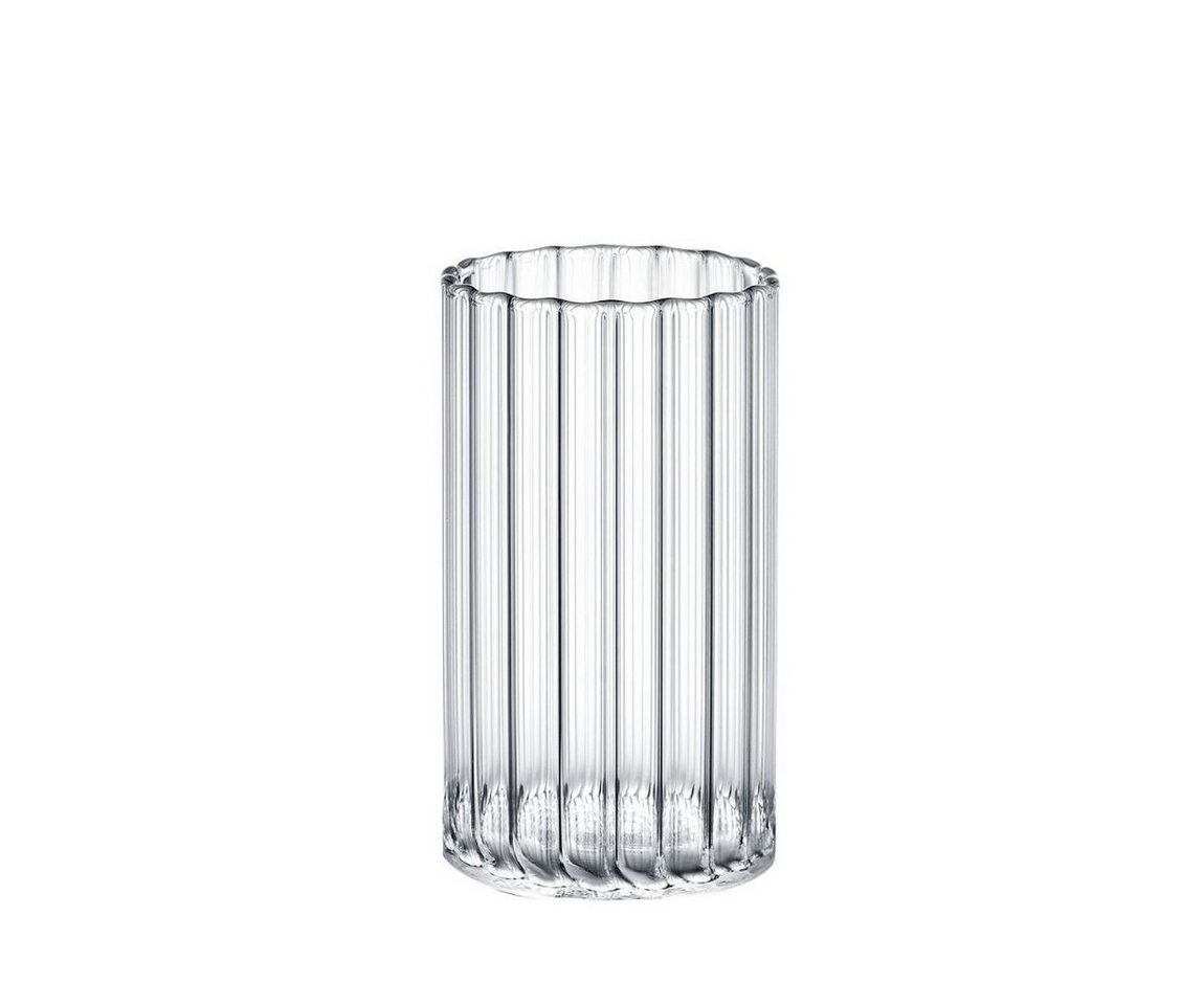 Wilmax England Thermoglas, Elegantes geriffeltes Glas für Wassersaft Limonade, 250 ml von Wilmax England
