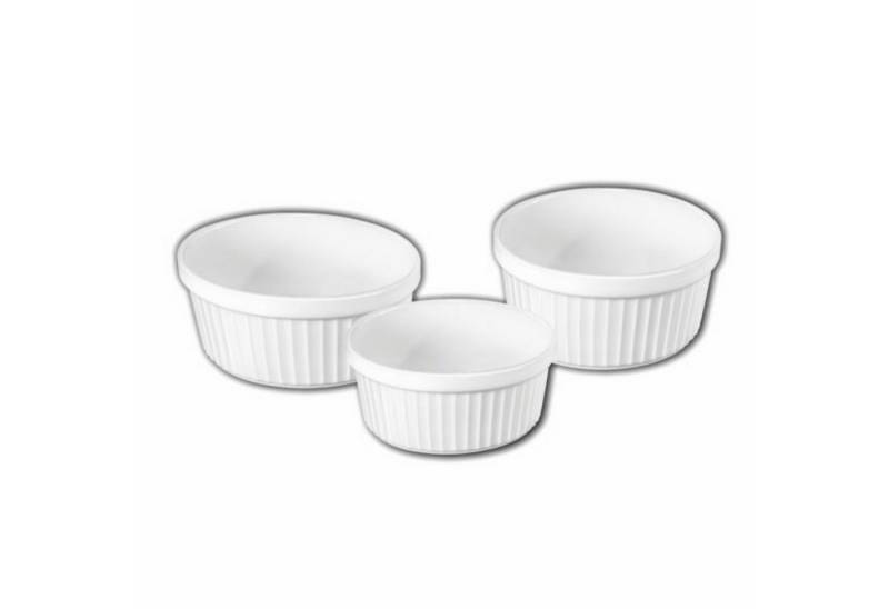 Wilmax England Schüssel, Ramekin – Hochwertige kleine runde Backformen, weißes Porzellan von Wilmax England