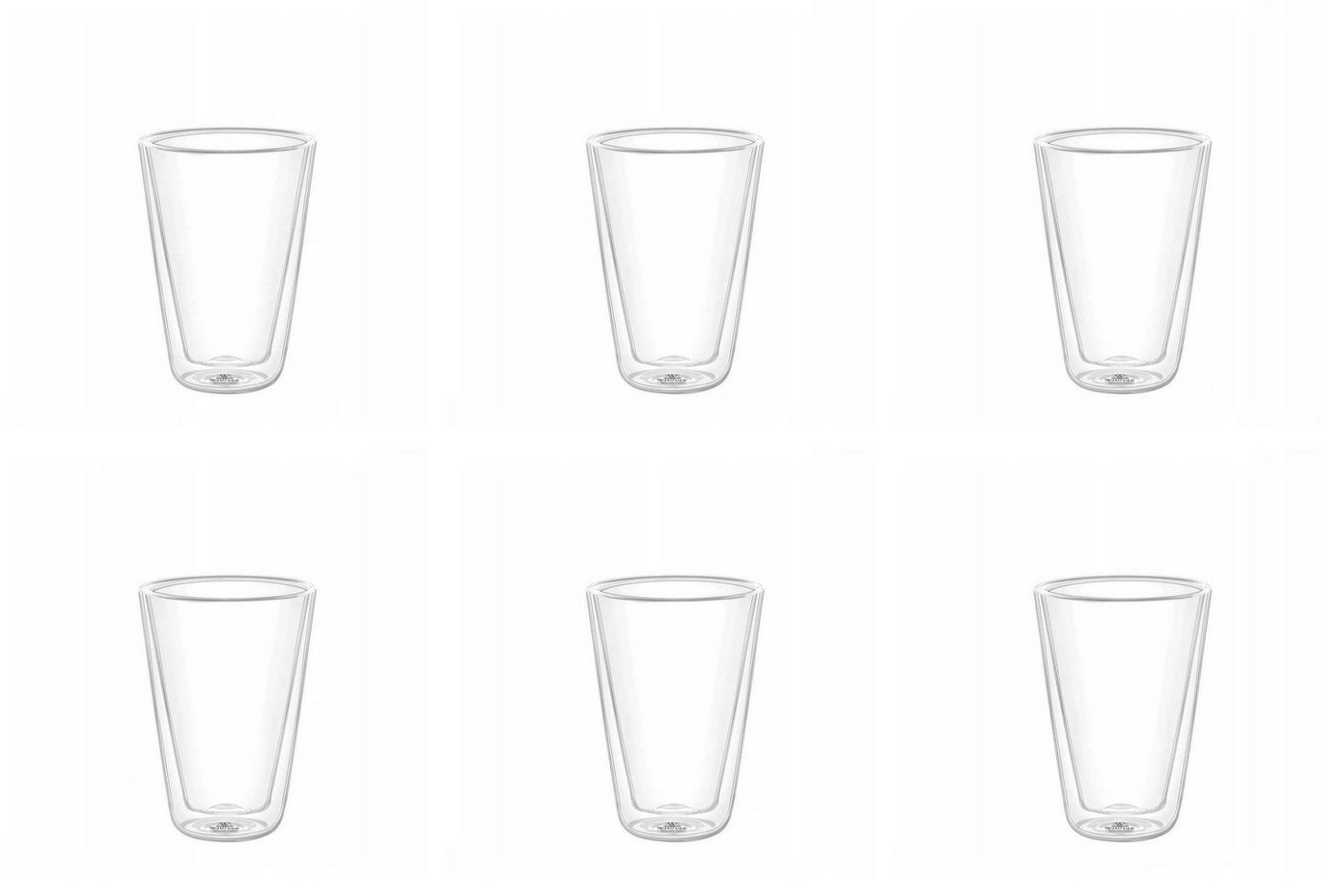 Wilmax England Thermoglas, 6 Stk. Doppelwandiges Glas – Ideal für Kaffee, 150 ml, hitzebeständig von Wilmax England