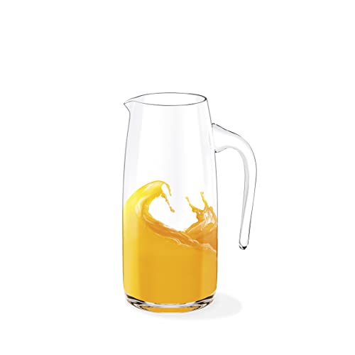 Wilmax Glaskrug 500 ml | Wasserkrug | Glas-karaffe | Wasserkanne | Glaskaraffe | Weinkaraffe | Glaskanne | WasserKaraffe | Teekanne | Geschenkbox | Transparent | 1 Stück | von Wilmax England