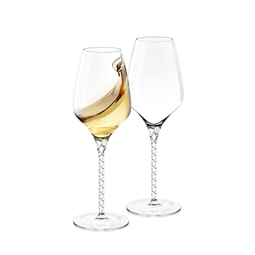 Wilmax Weingläser - 2er Set - 600 ml - Weißweingläser & Rotweingläser - Wine Glass - Spülmaschinenfest - Moderne Weisswein Gläser - Kristallgläser - Anlaufsicher von Wilmax England