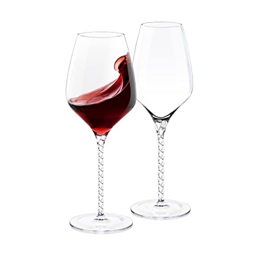 Wilmax Weingläser - 2er Set - 800 ml - Weißweingläser & Rotweingläser - Wine Glass - Spülmaschinenfest - Moderne Weisswein Gläser - Kristallgläser - Anlaufsicher von Wilmax England