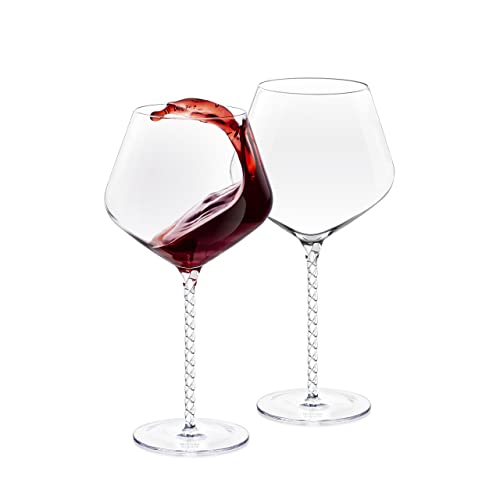 Wilmax Weingläser - 2er Set - 950 ml - Weißweingläser & Rotweingläser - Wine Glass - Spülmaschinenfest - Moderne Weisswein Gläser - Kristallgläser - Anlaufsicher von Wilmax England