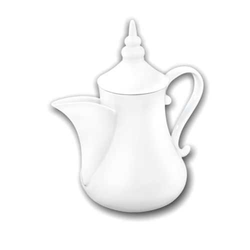 Wilmax | OLIVIA Teekanne | Porzellan-Teekanne | Für Kaffee | Für Tee | Elegant | Kratzfest | Für die Spülmaschine | Für die Mikrowelle | Ergonomisch | Fassungsvermögen: 1000 ml von Wilmax England