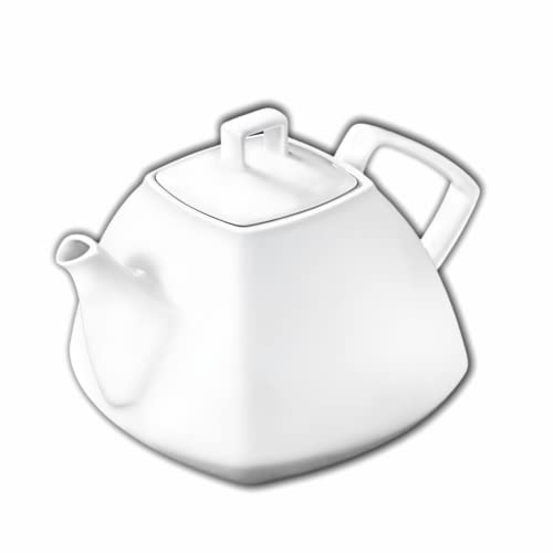 Wilmax | OLIVIA Teekanne | Porzellan-Teekanne | Für Kaffee | Für Tee | Elegant | Kratzfest | Für die Spülmaschine | Für die Mikrowelle | Ergonomisch | Fassungsvermögen: 1050 ml von Wilmax England