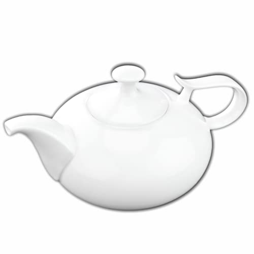 Wilmax | OLIVIA Teekanne | Porzellan-Teekanne | Für Kaffee | Für Tee | Elegant | Kratzfest | Für die Spülmaschine | Für die Mikrowelle | Ergonomisch | Fassungsvermögen: 2250 ml von Wilmax England