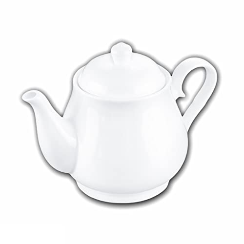 Wilmax | OLIVIA Teekanne | Porzellan-Teekanne | Für Kaffee | Für Tee | Elegant | Kratzfest | Für die Spülmaschine | Für die Mikrowelle | Ergonomisch | Fassungsvermögen: 850 ml von Wilmax England