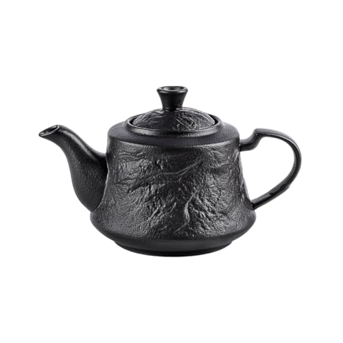 Wilmax - Porzellan Teekanne schwarz - 1100ml - Teezubereiter für losen Tee - Kanne - Kanne Steinimitat - Teapot - Kaffeekanne für Heiß- und Kaltgetränke Wilmax - Porzellan Teekanne schwarz - 1100ml - Teezubereiter für losen Tee - Kanne - Kanne Steinimitat - Teapot - Kaffeekanne für Heiß- und Kaltgetränke von Wilmax England