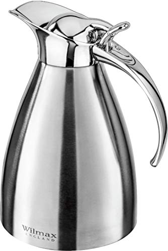 Wilmax WL-551002/1C Doppelwandige Isolierkanne aus Edelstahl, 1000mL Kapazität Wilmax WL-551002/1C Doppelwandige Isolierkanne aus Edelstahl, 1000mL Kapazität von Wilmax England