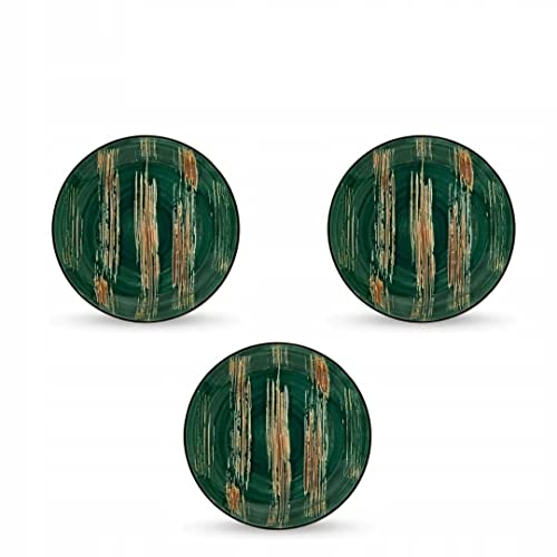 Wilmax WL-668513/A Porzellan Runden Dessertteller, Grün, 23cm Durchmesser von Wilmax England