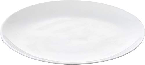 Wilmax WL-991015/A Porzellan Speiseteller mit Rollrand, Weiss, 25.5cm Durchmesser von Wilmax England