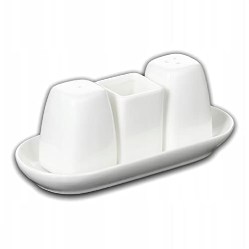 Wilmax WL-996005/SP Porzellan Salz- und Pfeffer Set, Weiss von Wilmax England