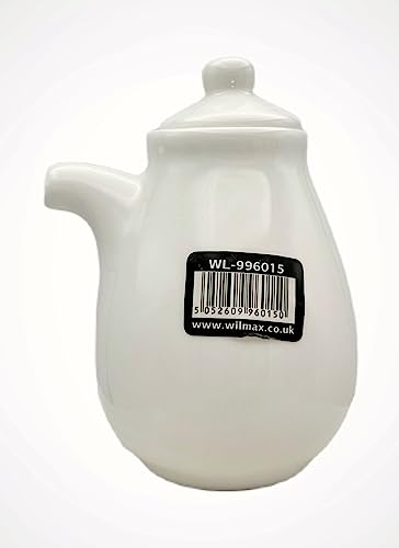Wilmax WL-996015/A Porzellan Soja-Flasche, Weiss, 170mL Kapazität von Wilmax England