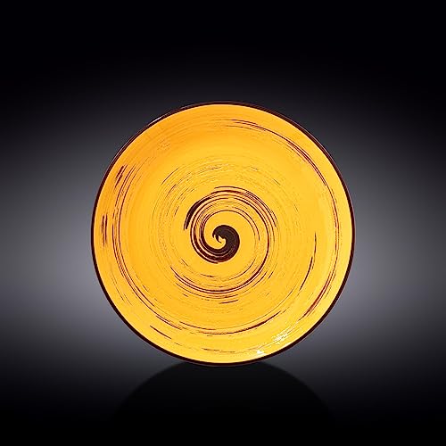 Wilmax WL-669414/A Porzellan Runden Teller, Gelb, 25.5cm Durchmesser von Wilmax England