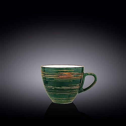 Wilmax WL-669536/A Porzellan Tasse, Grün, 300mL Kapazität von Wilmax England