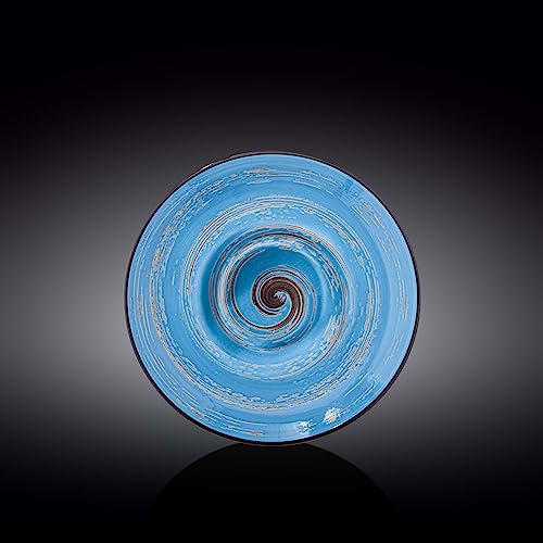 Wilmax WL-669623/A Porzellan Tiefe Platte, Blau, 22.5cm Durchmesser, 1100mL Kapazität von Wilmax England