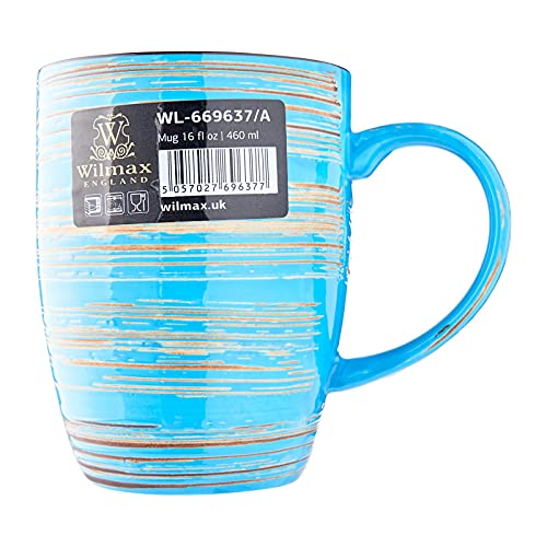 Wilmax WL-669637/A Porzellan Becher, Blau, 460mL Kapazität von Wilmax