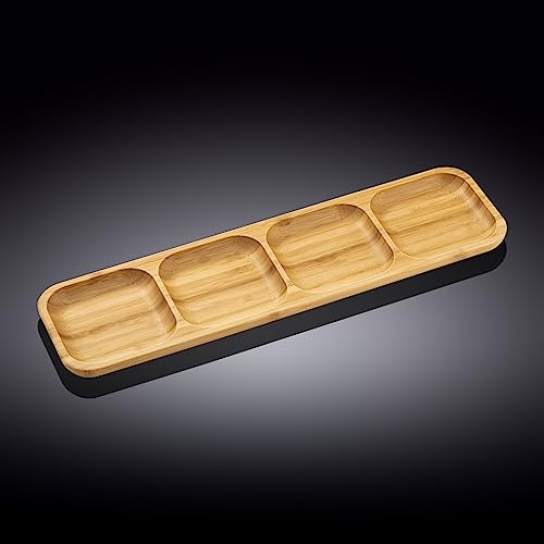 Wilmax WL-771225/A Unterteilter Servierteller aus Bambus, 43cm Länge, 11.5cm Breite Wilmax WL-771225/A Unterteilter Servierteller aus Bambus, 43cm Länge, 11.5cm Breite von Wilmax England