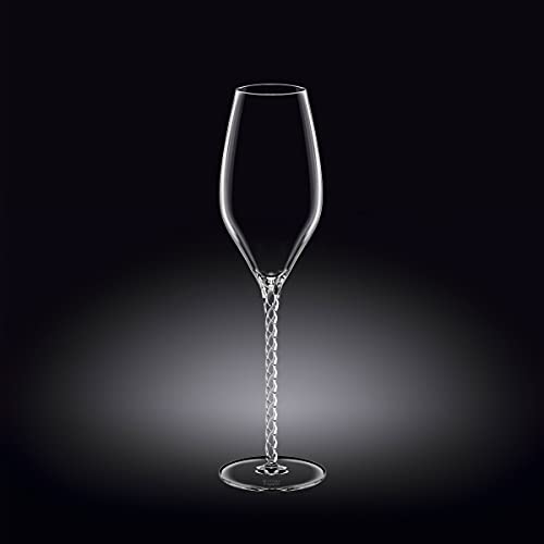 Wilmax WL-888104/2C Champagnerflöte, 300mL Kapazität, 2 Stück von Wilmax England