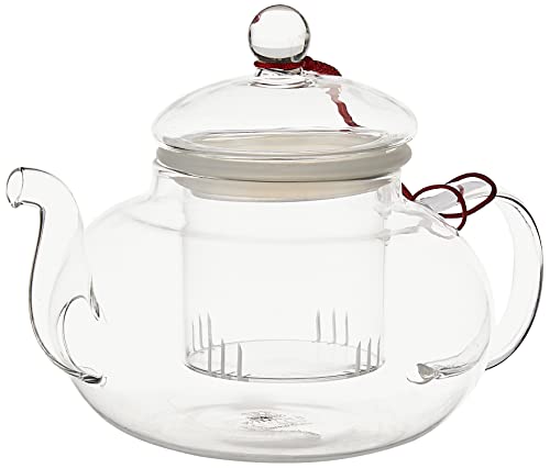 Wilmax WL-888813/A Borosilikatglas Teekanne mit Glasfilter, 770mL Kapazität von Wilmax