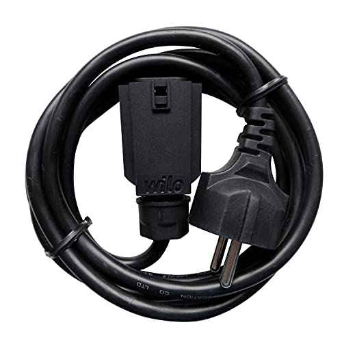 Pumpenanschlusskabel mit Wilo-Stecker, 2 m, 200 x 0,75 x 0,75 cm, schwarz (4200870) von Wilo