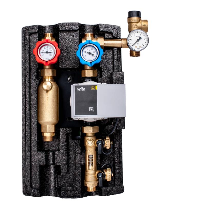 Solarstation Pumpengruppe Solar 2 Strang 2-14Liter von Wilo