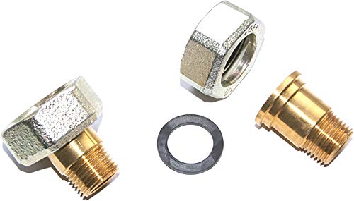 Wilo 4092743 Verschraubung aus Messing R 1/2 Zoll a/d 15 ixG 1 i, VE -1 Satz von Wilo