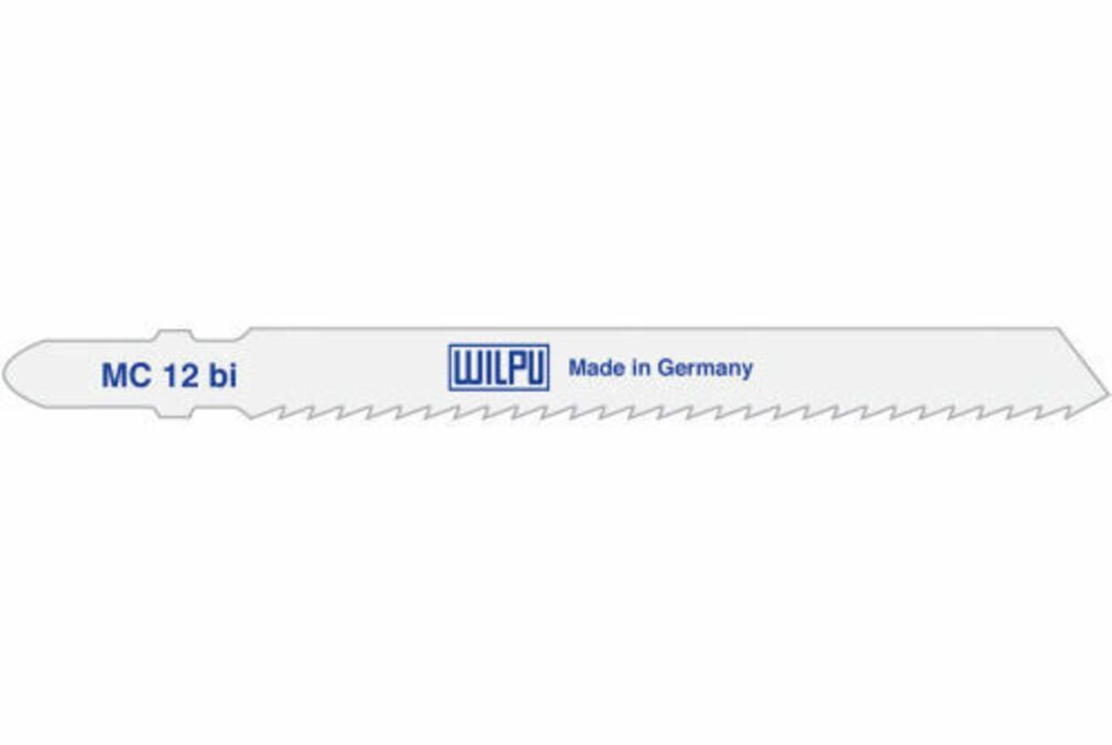 Wilpu Sägeblatt WILPU Stichsägeblatt MC 12 bi mit Einnockenschaft- / T-Schaft, 5 Stück von Wilpu