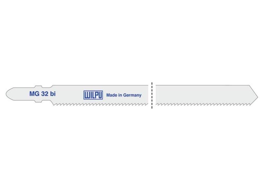 Wilpu Sägeblatt WILPU Stichsägeblatt MG 32 bi mit Einnockenschaft- / T-Schaft, 2 Stück von Wilpu