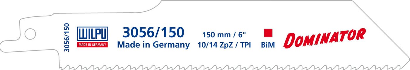 Wilpu Sägeblatt Wilpu 100 extra starke Säbelsägeblätter 150x25x0,9mm Z10/14 von Wilpu