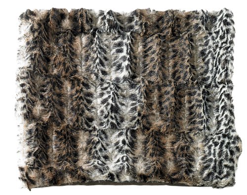 Wilson Gabor Kunstfelldecke: Flauschige Kunstpelz-Decke Wildkatze 200 x 150 cm (Web Pelz Decken, Kunstpelzdecke, Kamin) von Wilson Gabor