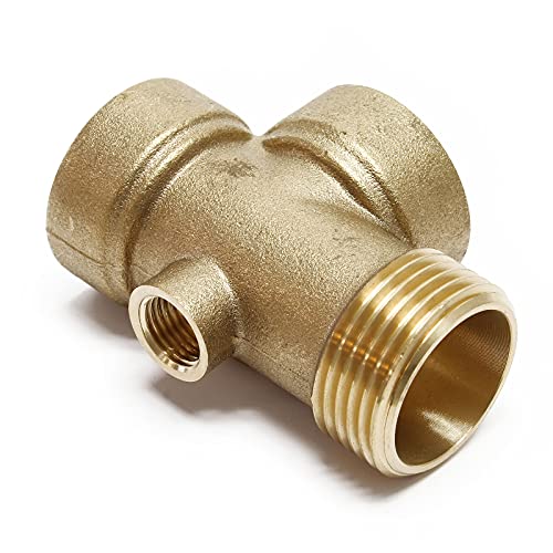 Wiltec 4-Wege Verteiler Messing 2x IG DN25 1" 1x AG DN25 1" 1x IG 1/4" Anschluss für Hauswasserwerk, Pumpe und Membrankessel Wiltec 4-Wege Verteiler Messing 2x IG DN25 1" 1x AG DN25 1" 1x IG 1/4" Anschluss für Hauswasserwerk, Pumpe und Membrankessel von Wiltec