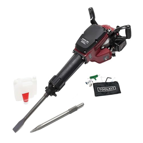 Wiltec Abbruchhammer 2.5PS 55J Schlagstärke 1500 1/min Schlagzahl, Sechskantaufnahme, mit 2 Meißeln, Stemmhammer Meißelhammer Schlaghammer Wiltec Abbruchhammer 2.5PS 55J Schlagstärke 1500 1/min Schlagzahl, Sechskantaufnahme, mit 2 Meißeln, Stemmhammer Meißelhammer Schlaghammer von Wiltec