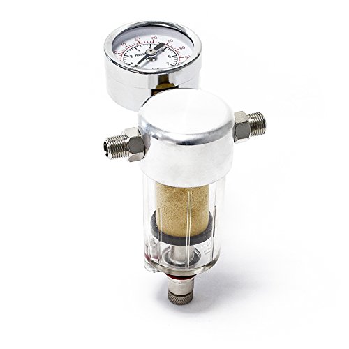 Airbrush Kompressor Minifilter Luftfilter Wasserabscheider Manometer 9,51mm von Wiltec