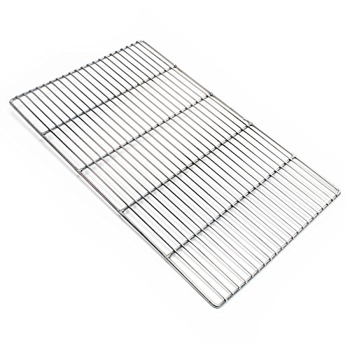 Edelstahl Grillrost eckig 54 x 34 cm rostfrei für Holzkohlegrill Gasgrill und andere von Wiltec