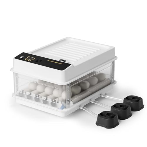Fudajo Vollautomatischer Flächenbrüter für 36 Eier, Inkubator 45 W mit Wendesystem, Brutautomat mit Temperatursteuerung und Feuchtigskeitsregulierung, Brutkasten zum Eier ausbrüten Fudajo Vollautomatischer Flächenbrüter für 36 Eier, Inkubator 45 W mit Wendesystem, Brutautomat mit Temperatursteuerung und Feuchtigskeitsregulierung, Brutkasten zum Eier ausbrüten von Fudajo