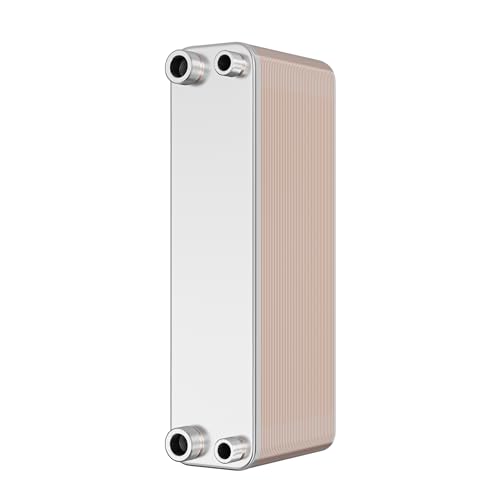 Wiltec Wärmetauscher 50 Platten, max. 210 kW, 4 m³/h 2,00 l je Durchgang, Plattenwärmetauscher aus Edelstahl als Wärmeüberträger von Wiltec