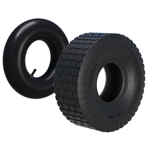 Wiltec Mantel Rasenmäherreifen Reifendecke Rasentraktor Aufsitzmäher Rasenmäher Zugkarren 16x5.00-8 von Wiltec