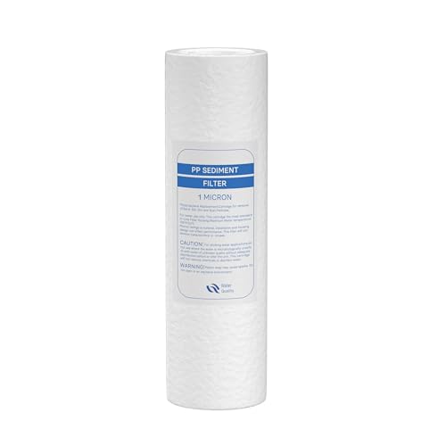 Naturewater Sedimentfilter 1 µ Kartusche 254 mm (10 Zoll) PP, Wasserfilter Ersatzkartusche für Umkehrosmoseanlage, Filterpatrone für Trinkwasser Hauswasseranlage von Wiltec