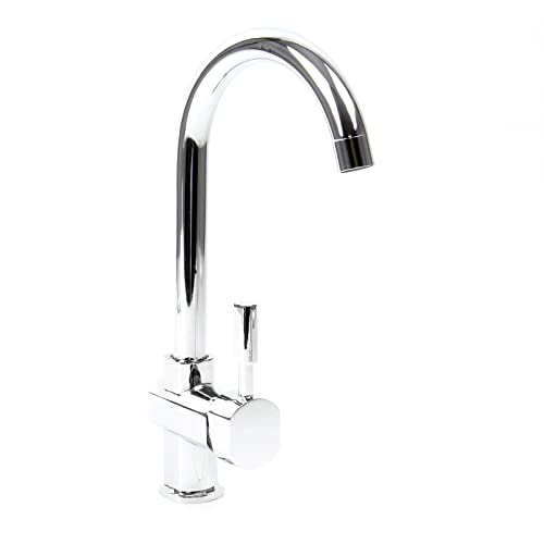 Wiltec Wasserhahn für Küchenarmatur um 360° drehbar, verchromt mit 16,41mm Anschluss (3/8") von Wiltec