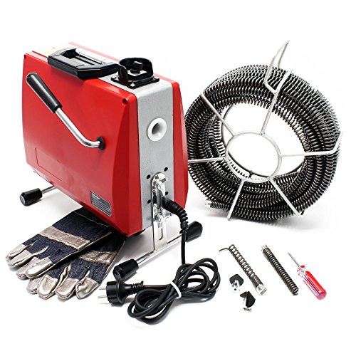 Profi Rohrreinigungsmaschine 390W 400 U/min inkl. 6 Spiralen Ø 16mm & umfangreichem Zubehör Profi Rohrreinigungsmaschine 390W 400 U/min inkl. 6 Spiralen Ø 16mm & umfangreichem Zubehör von Wiltec